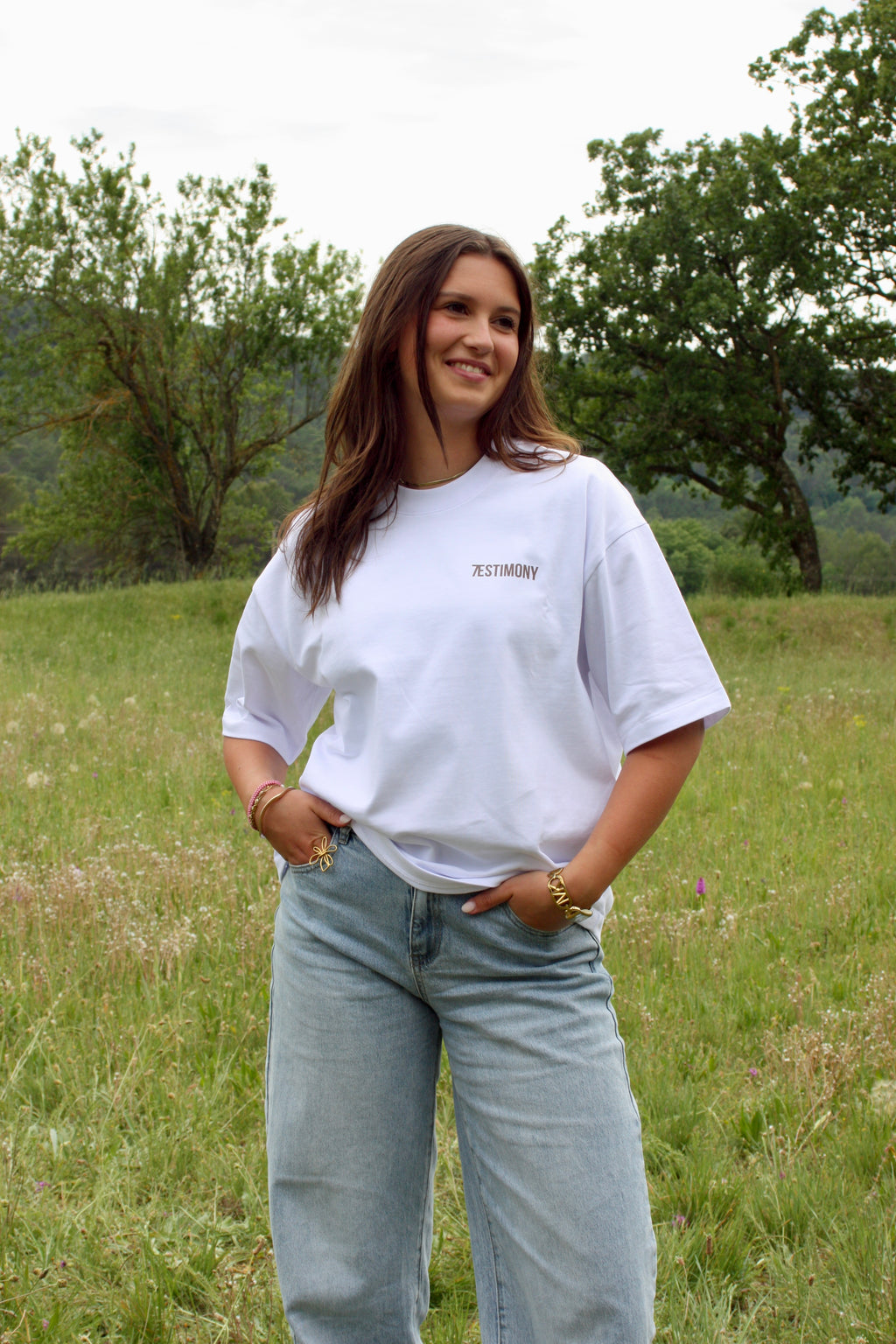 Wit T-shirt maat 6+1 (unisex)
