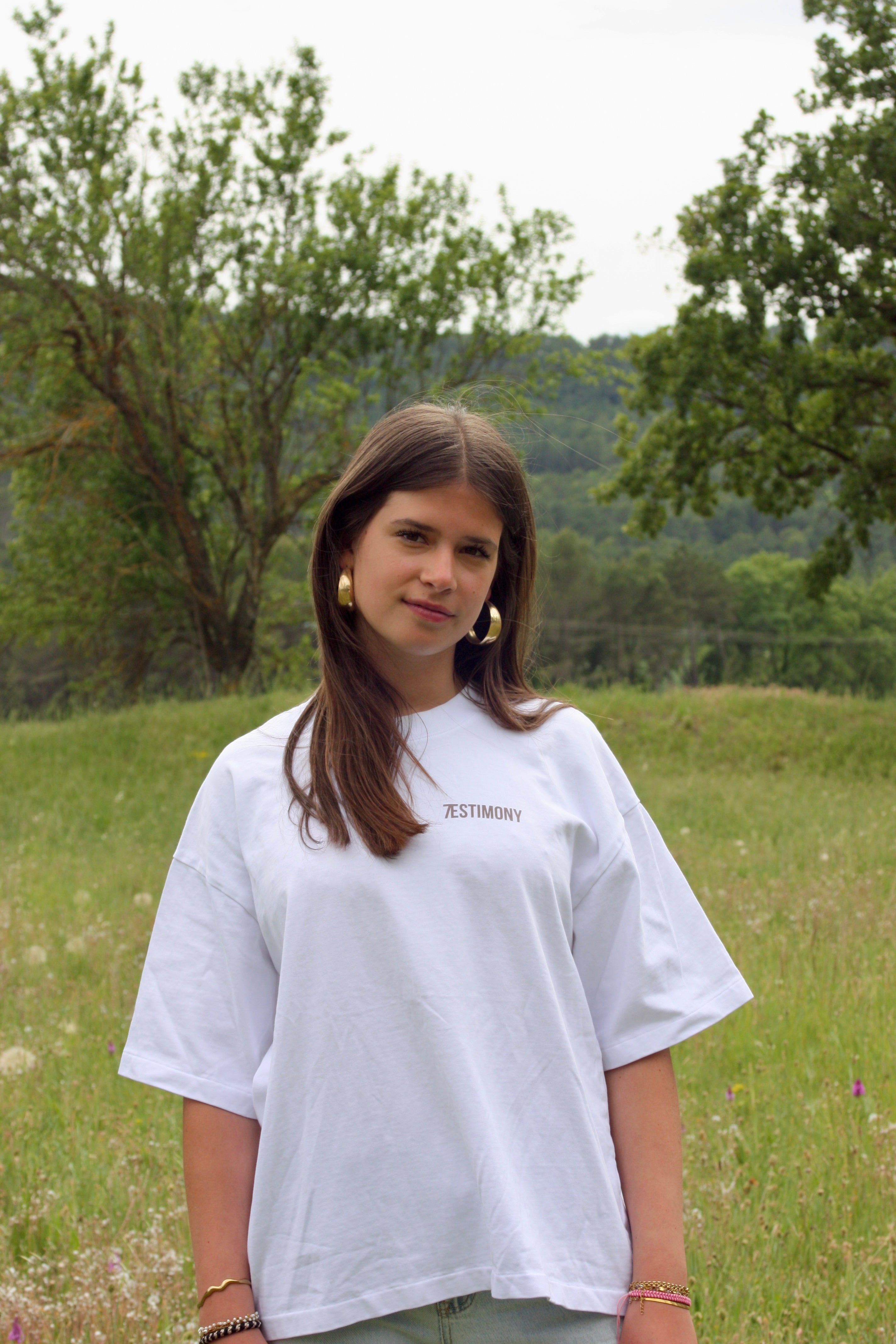 Wit T-shirt maat 6+1 (unisex)
